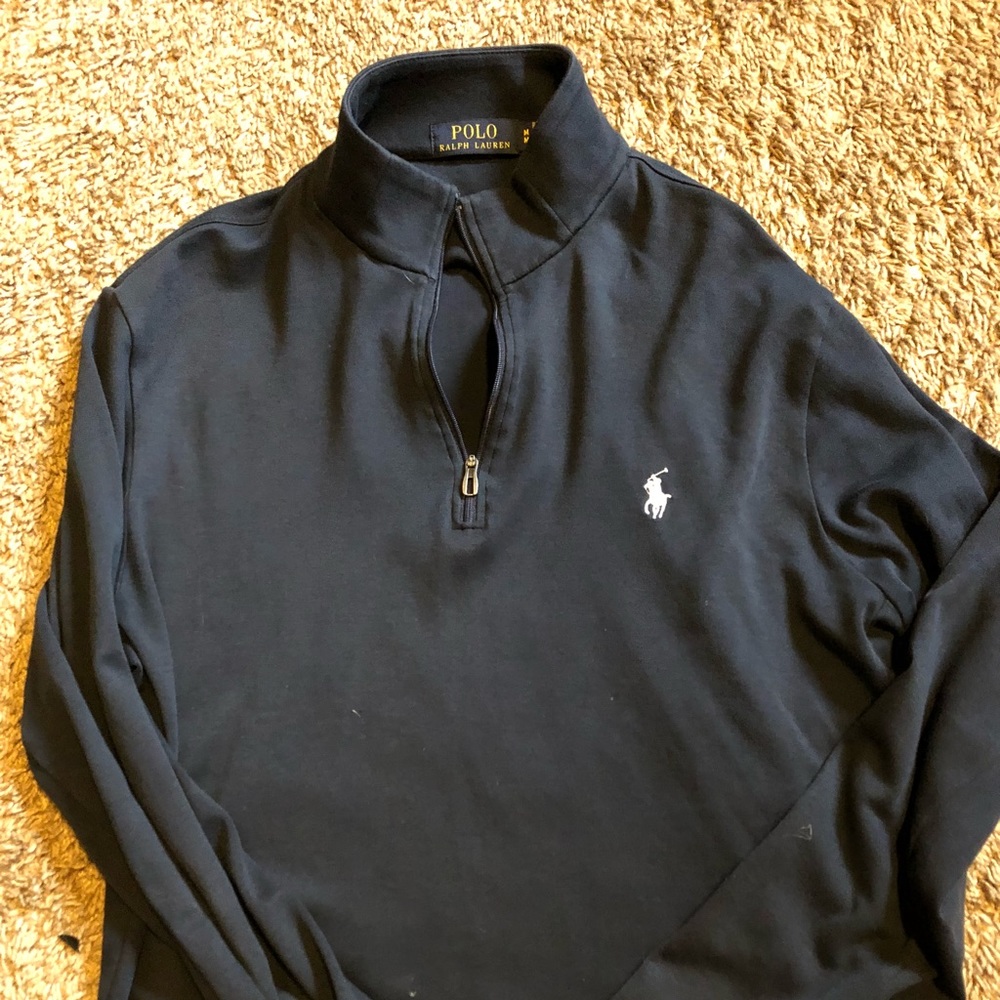 Navy Polo Quarter Zip